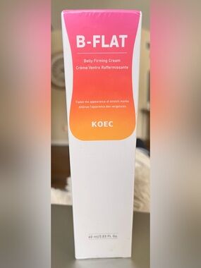 B-FLAT KOEC Belly Firming Cream – Pink/Orange. NEW IN PACKAGE